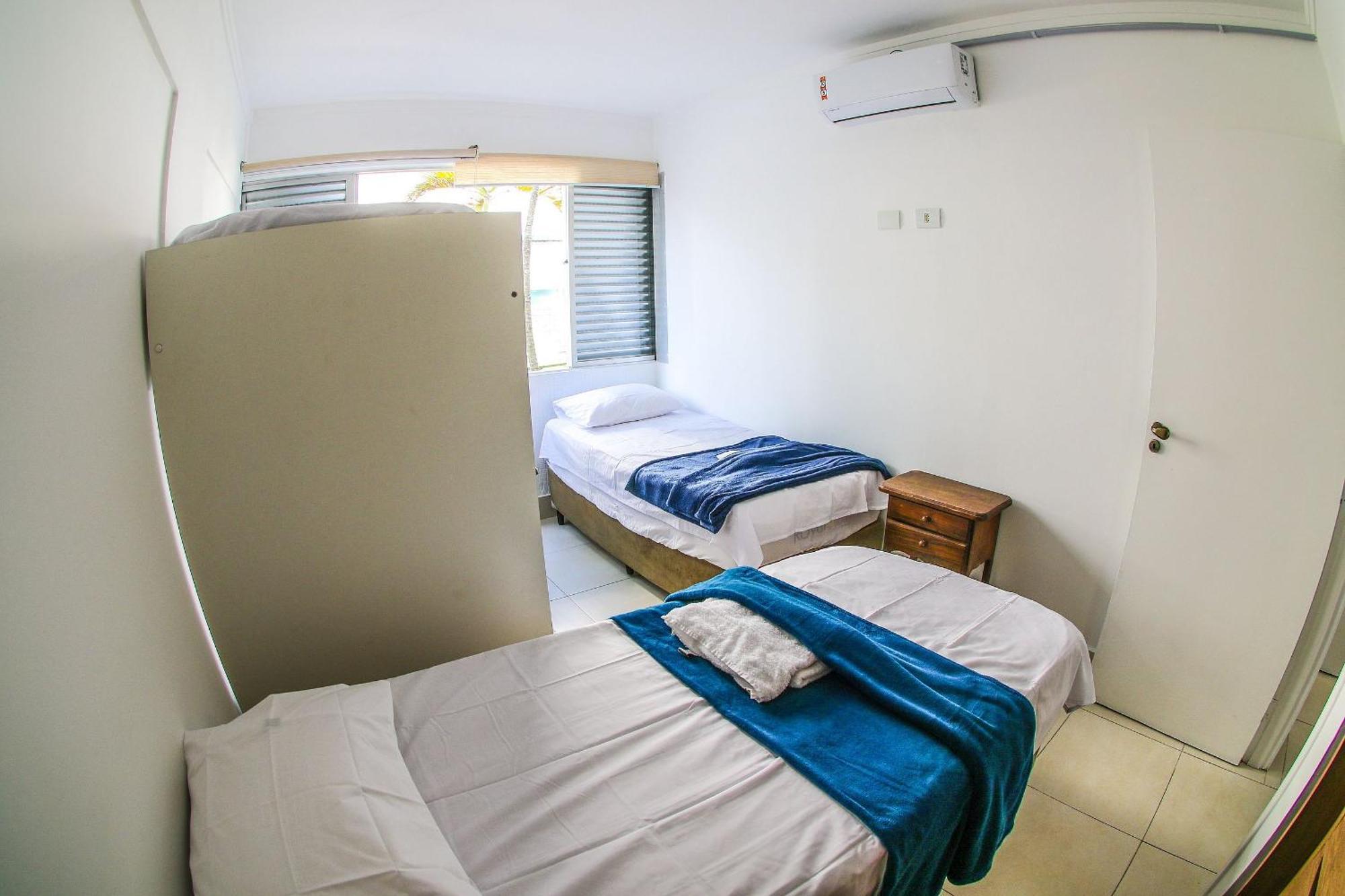 5E-Pe Na Areia Da Praia Do Tombo, 2 Quartos, Ar Cond, 2 Banheiros,2 Vagas+Roupas De Cama Guarujá Eksteriør bilde
