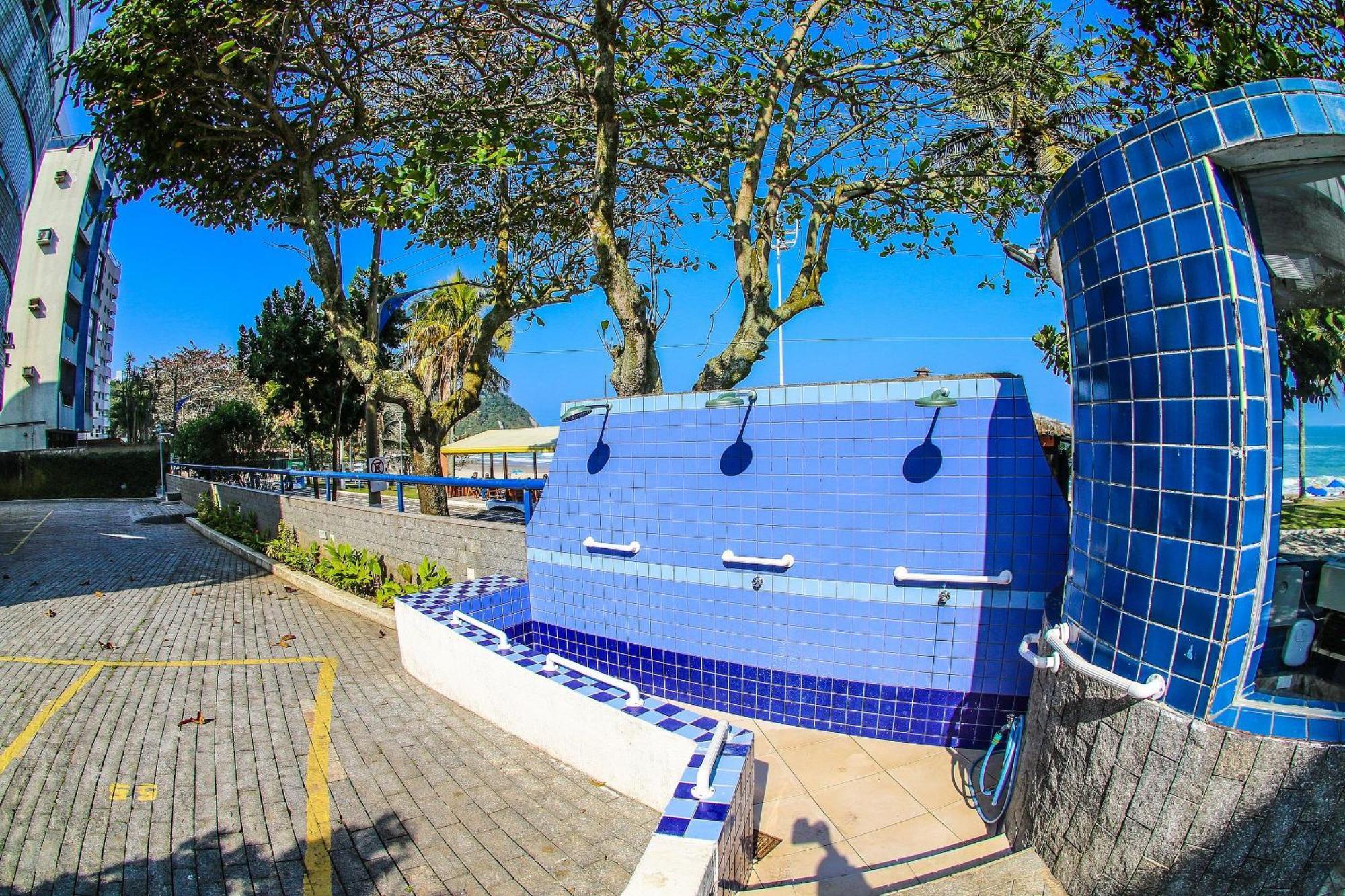 5E-Pe Na Areia Da Praia Do Tombo, 2 Quartos, Ar Cond, 2 Banheiros,2 Vagas+Roupas De Cama Guarujá Eksteriør bilde